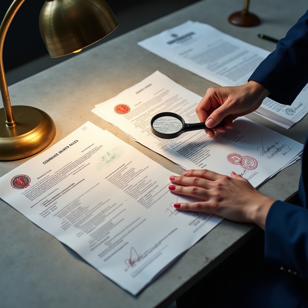 Property registry documents verification